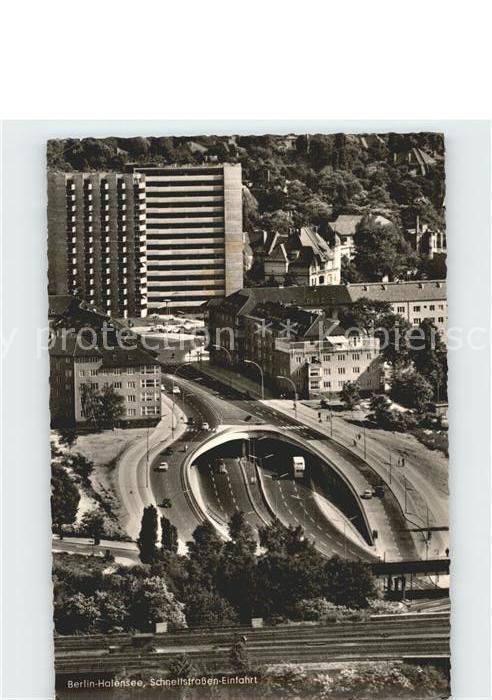 Halensee Berlin Schnellstrassen-Einfahrt