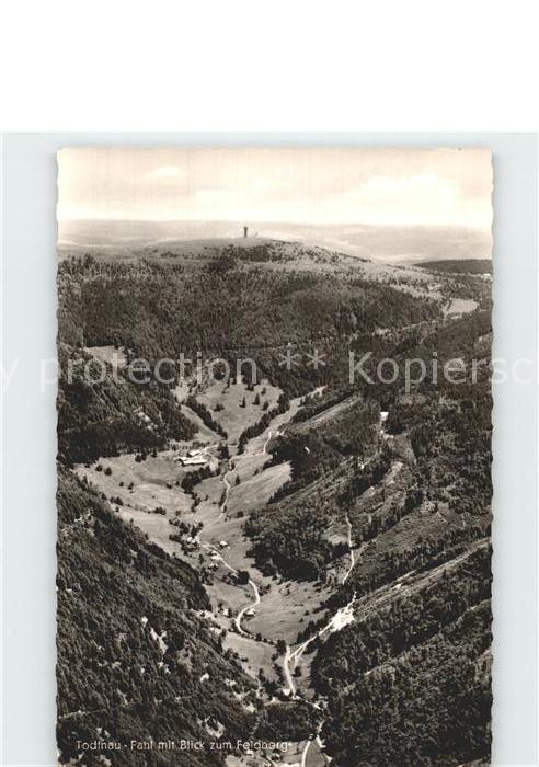 Todtnau Fliegeraufnahme mit Feldberg