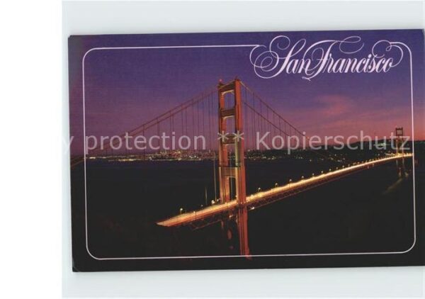 San Francisco California Golden-Gate-Bridge bei Nacht