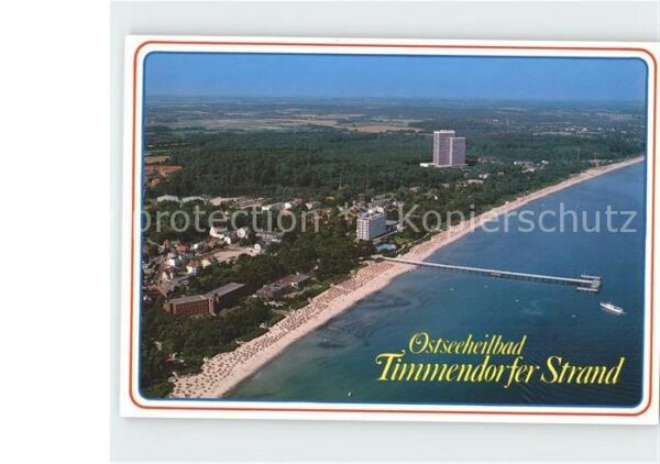 Timmendorfer Strand Fliegeraufnahme mit Strand