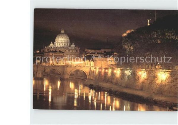 Roma Rom Basilica di San Pietro bei Nacht