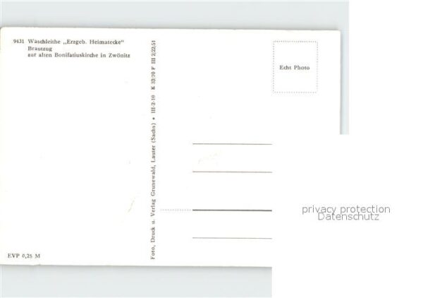 Waschleithe Heimatecke Brautzug mit Bonifatiuskirch – Bild 2