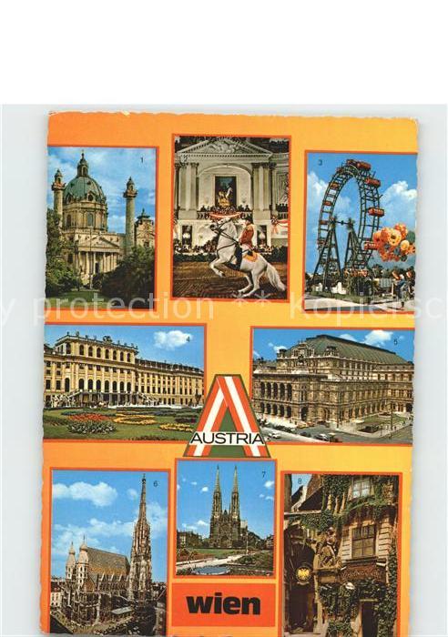 Wien Karlskirche Reitschule Riesenrad Schlöß