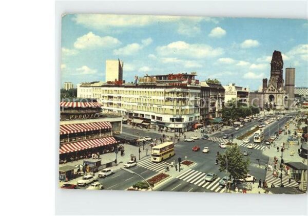 Berlin Kurfürstendamm und Kaiser-Wilhelm-Gedäc