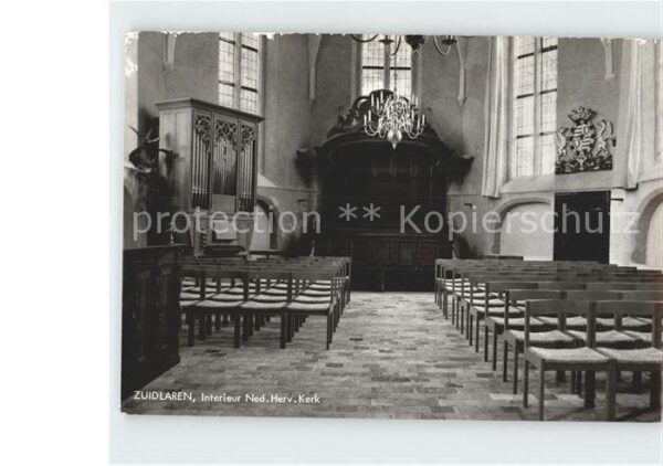 Zuidlaren Nes. Herv. Kerk innen