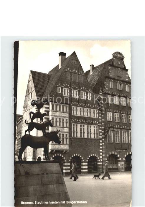 Bremen Stadtmusikanten mit Bürgerstuben