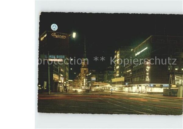 Dortmund Kampstrasse bei Nacht