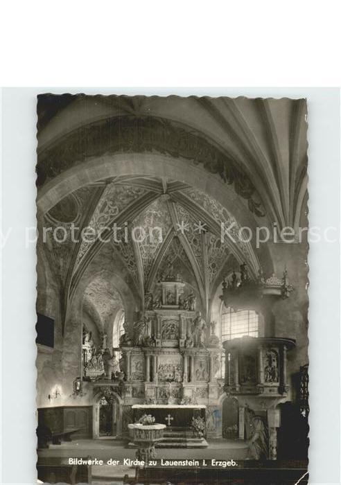 Lauenstein Erzgebirge Bildwerke der Kirche innen
