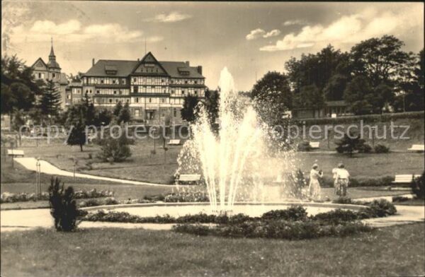 Oberhof Thueringen Ernst Thälmann Haus Springbrunnen