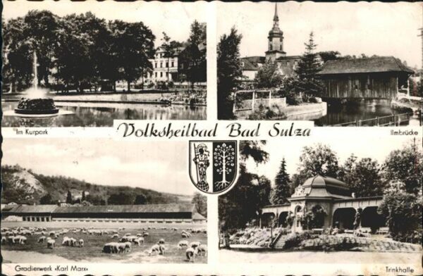 Bad Sulza Kurpark Ilmbrücke Gradierwerk Karl Marx