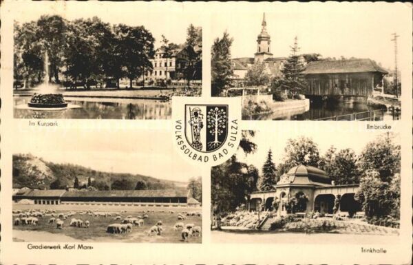 Bad Sulza Kurpark Ilmbrücke Gradierwerk Karl Marx