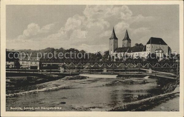 Rochlitz Sachsen Schloss mit Hängebrücke