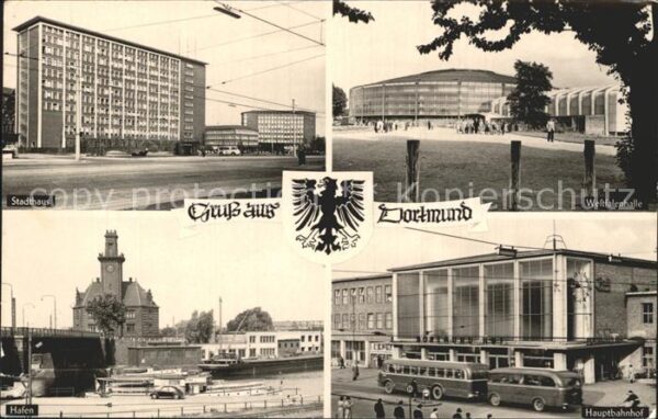 Dortmund Stadthaus Westfalenhalle Hafen Hauptbah