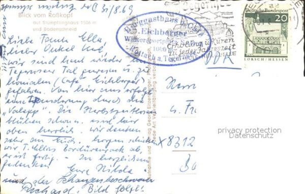 Bodenschneid Blick vom Rosskopf auf Stümpflinghaus – Bild 2