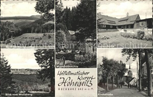 Hohegeiss Harz Wolfsbachtal mit Mühle Heimathütte Wolf