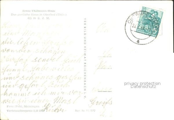 Oberhof Thueringen Ernst Thälmann Haus – Bild 2