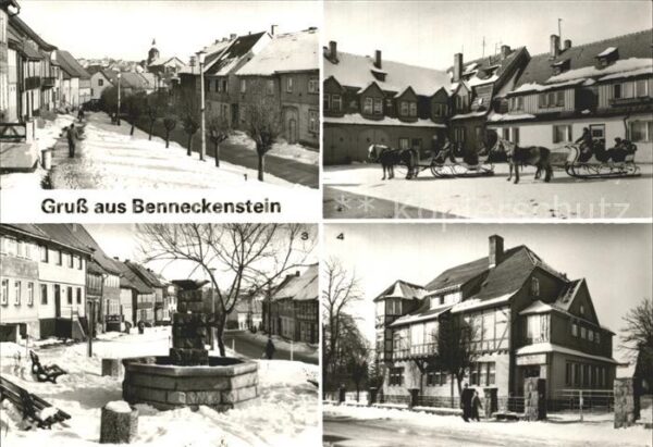 Benneckenstein Teilansicht Reit und Fahrtouristik FDGB