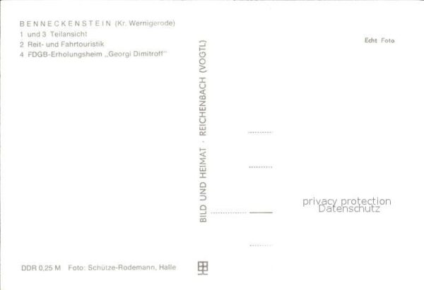 Benneckenstein Teilansicht Reit und Fahrtouristik FDGB – Bild 2
