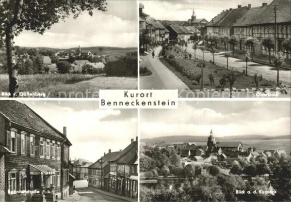 Benneckenstein Blick vom Gallenberg Oberstadt Bahnofst