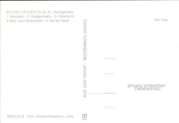 Benneckenstein Stadtblick Pferdeschlitten Harzquerbahn – Bild 2