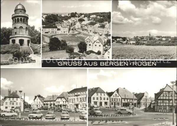Bergen Ruegen Ernst Moritz Arndt Turm Karl Marx Platz