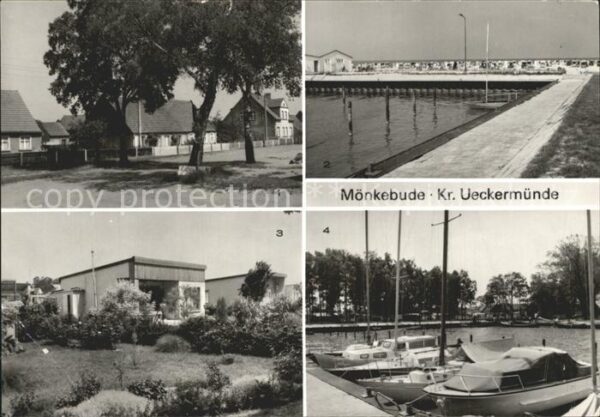 Moenkebude Dorfstr Strand Bungalowsiedlung Hafen