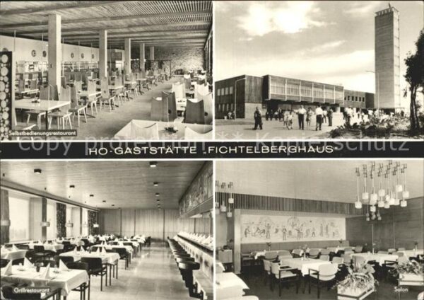 Oberwiesenthal Erzgebirge HOG Fichtelberghaus Speisesaal Aussicht
