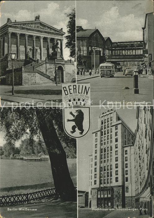 Berlin Nationalgalerie Bahnhof Friedrichstr We