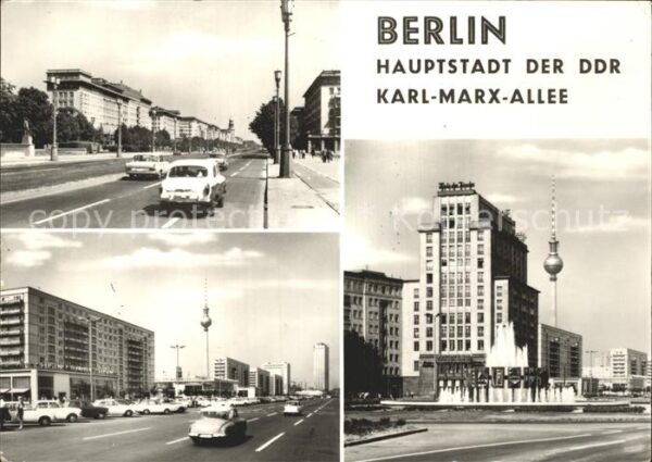 Berlin Karl Marxx Allee Fernsehturm