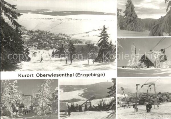 Oberwiesenthal Erzgebirge Panorama Winteridyll Fichtelberghaus Sc