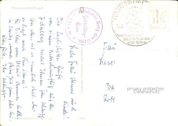 Oberwiesenthal Erzgebirge Totalansicht – Bild 2
