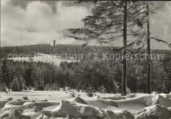 Oberwiesenthal Erzgebirge Panorama mit Fichtelberg