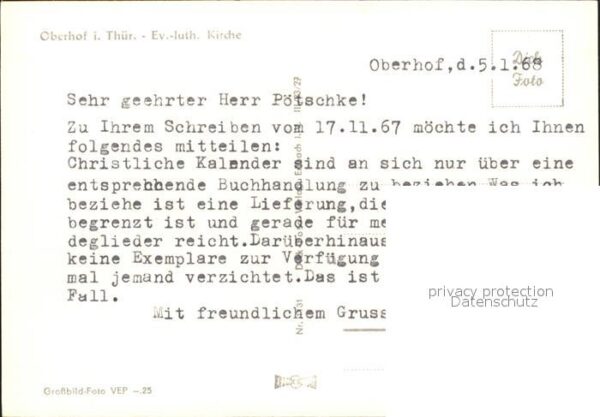 Oberhof Thueringen Ev luth Kirche – Bild 2
