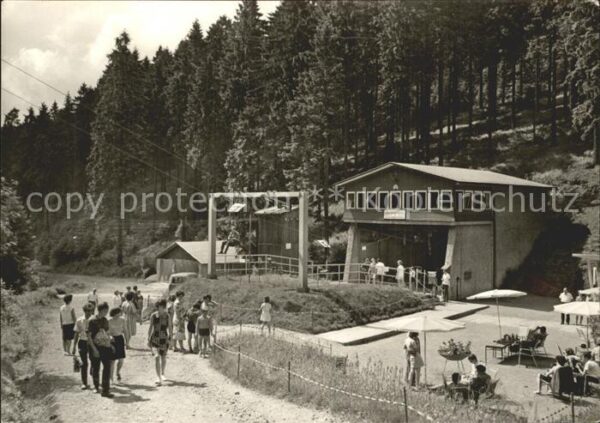 Oberhof Thueringen Sessellift Station Rennsteigschanze im