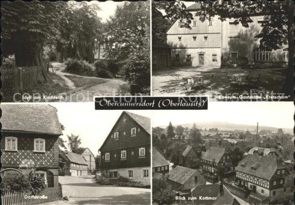 Obercunnersdorf Loebau Idyll am Kirchteich Konsum Gaststätte K