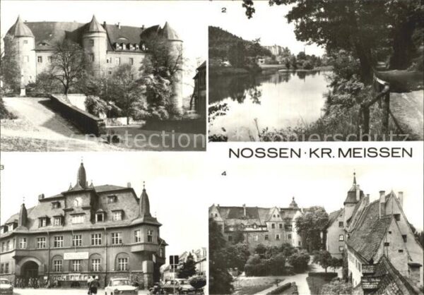 Nossen Schloss Freiberger Mulde Rathaus Heimat