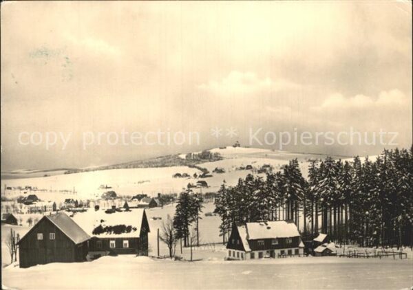 Seiffen Erzgebirge mit Schwartenberg