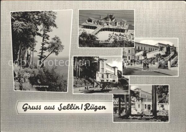 Sellin Ruegen Steiluferweg Seebrücke Ferienheim Einka