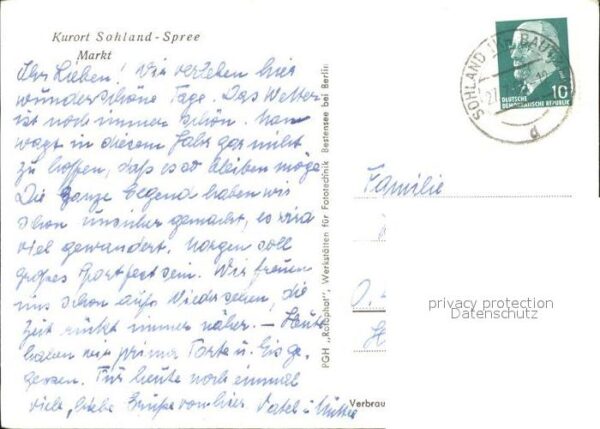 Sohland Spree Markt Linden Apotheke Kirchturm – Bild 2