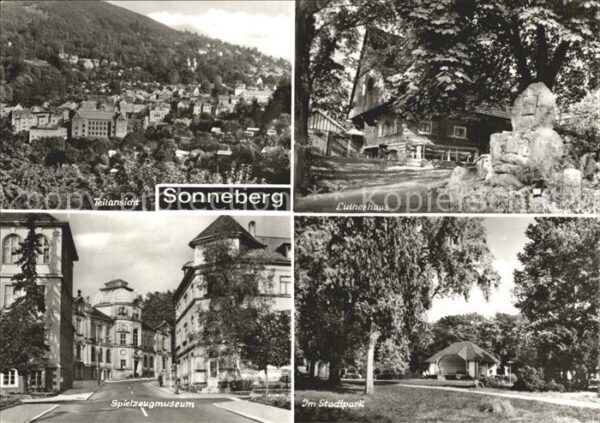 Sonneberg Thueringen Teilansicht Lutherhaus Spielzeugmuseum