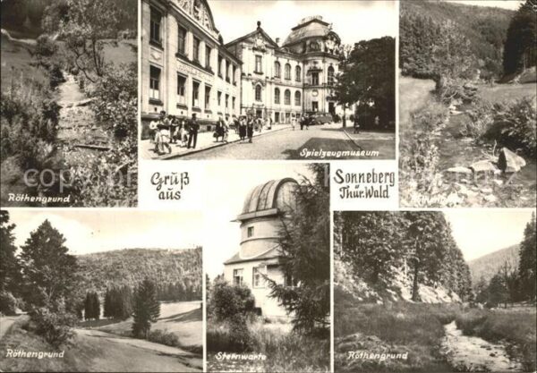 Sonneberg Thueringen Röthengrund Spielzeugmuseum Sternwarte