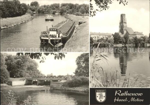 Rathenow Havel Motive Frachtschiffe Schleuse Tur