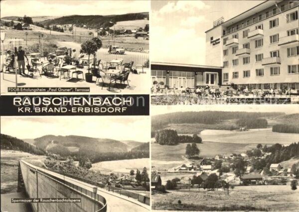 Rauschenbach Neuhausen FDGB Erholungsheim Paul Gruner Terrasse