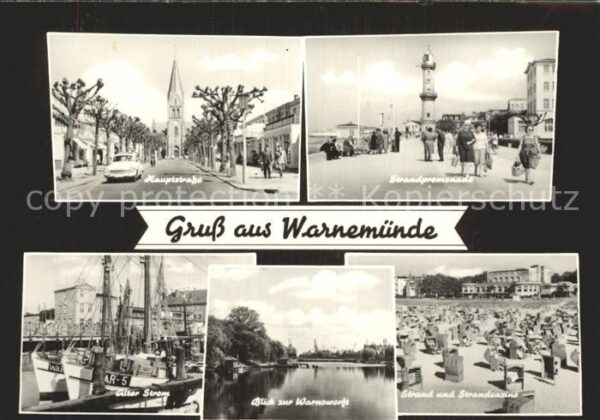 Warnemuende Ostseebad Hauptstrasse Strandpromenade Alter Stro