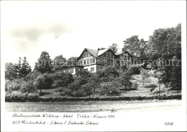 Reinhardtsdorf Bad Schandau Ausflugsgaststätte Wolfsberg