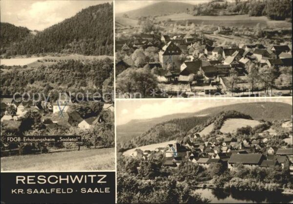 Reschwitz  Teilansichten FDGB Erholungsheim Saale