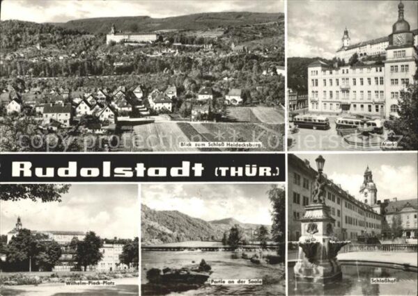Rudolstadt Schloss Heidecksburg Markt Wilh Pieck P