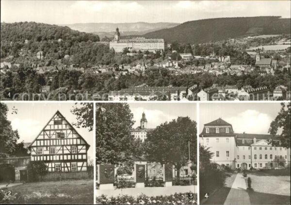 Rudolstadt Stadt und Schloss Museum Thür Bauernhäu