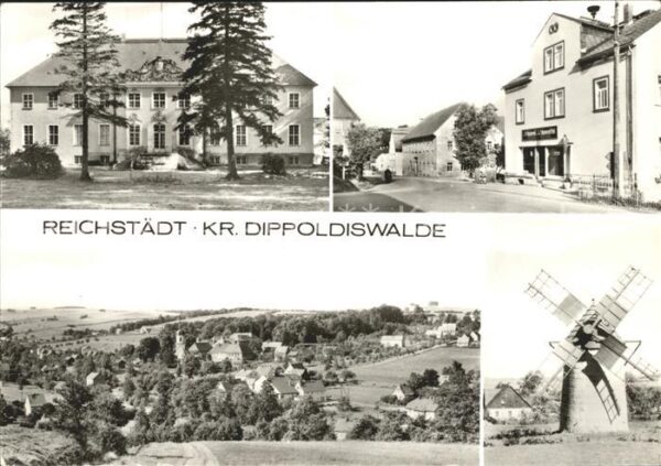 Reichstaedt Dippoldiswalde Rathaus Total Dorfpartie Mühle