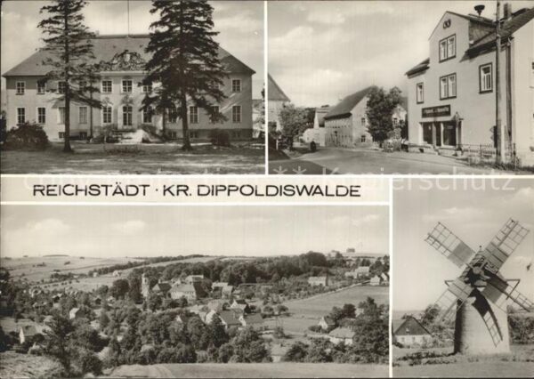 Reichstaedt Dippoldiswalde Rathaus Total Dorfpartie Mühle
